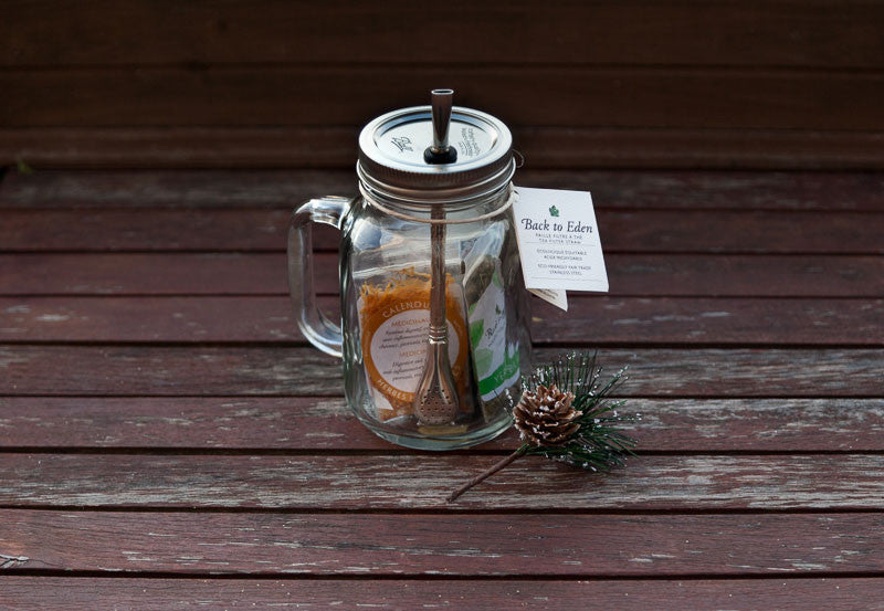 Mason Jar Tea Cup To Go Gift Set